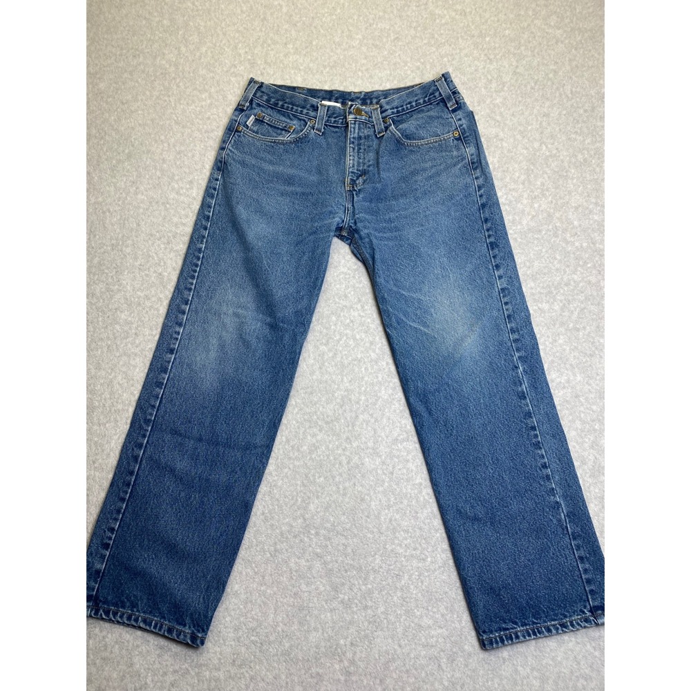 Carhartt Relaxed Fit Jeans Mens 35x30 Medium Wash Denim Blue